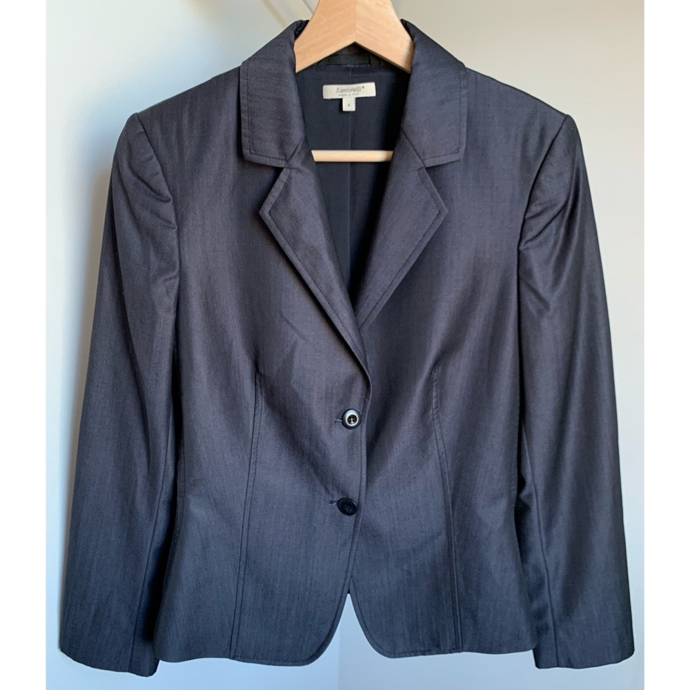 Santorelli • 6 • Gigi Two Button Wool Blazer Jacket